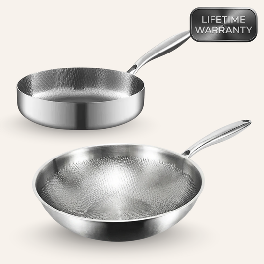 Harrison Titanium Wok & Deep Pan Bundle